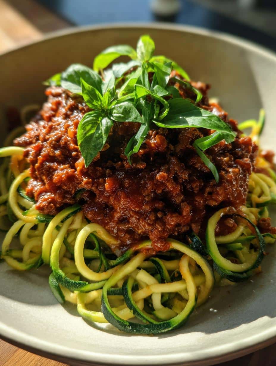 Zucchini Noodle Bolognese - detail 1