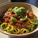 Zucchini Noodle Bolognese