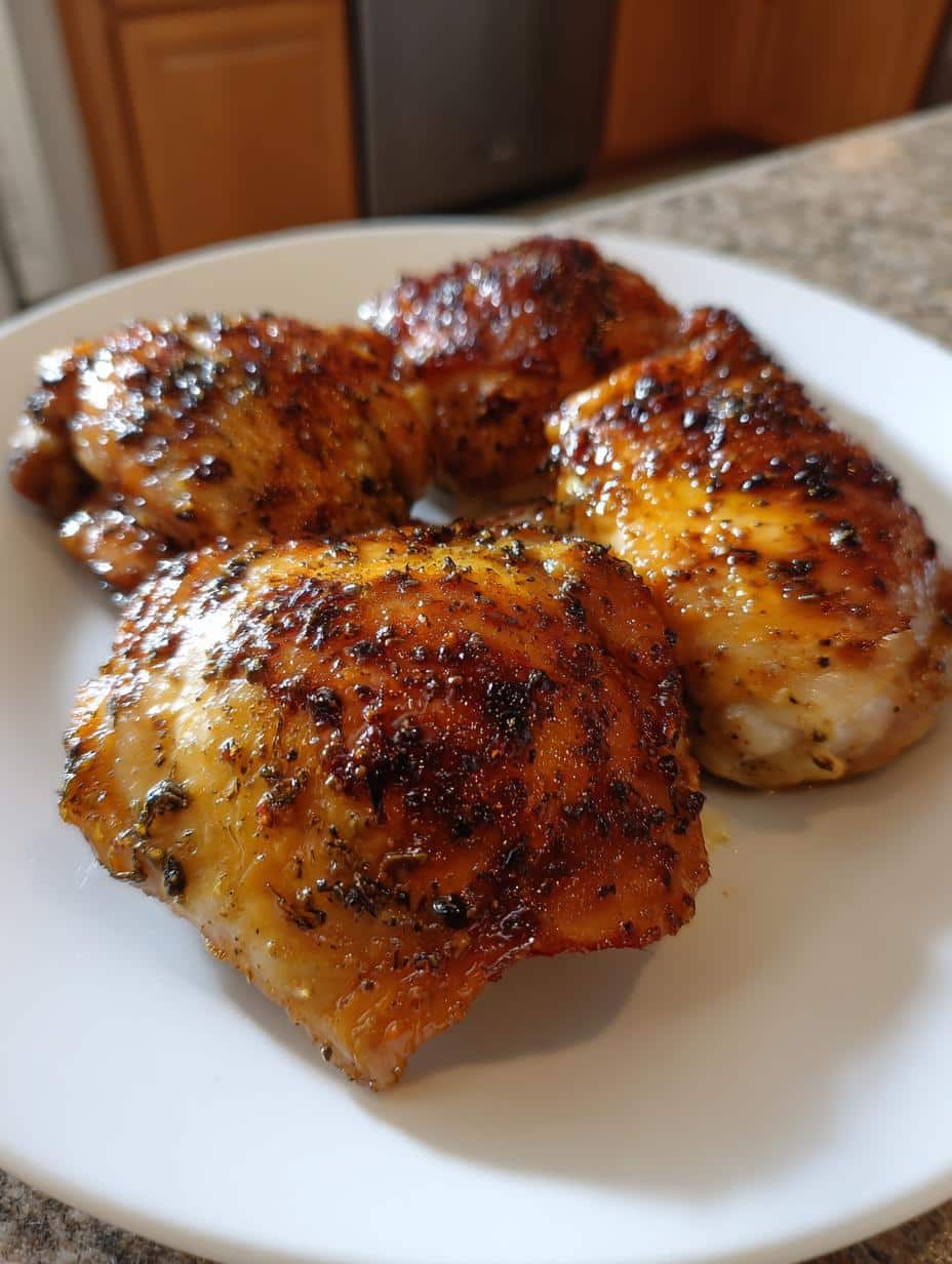 air fryer chicken thighs crispy - detail 1