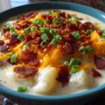 Baked Potato Soup Loaded with 5 Comforting Toppings 7 baked potato soup loaded