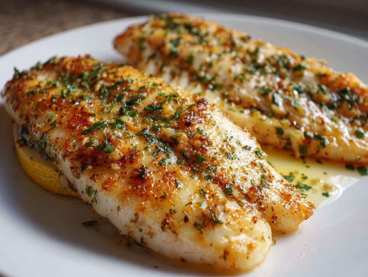 baked tilapia lemon garlic