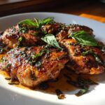 balsamic chicken thighs skillet
