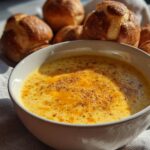 beer cheese soup pretzel bites