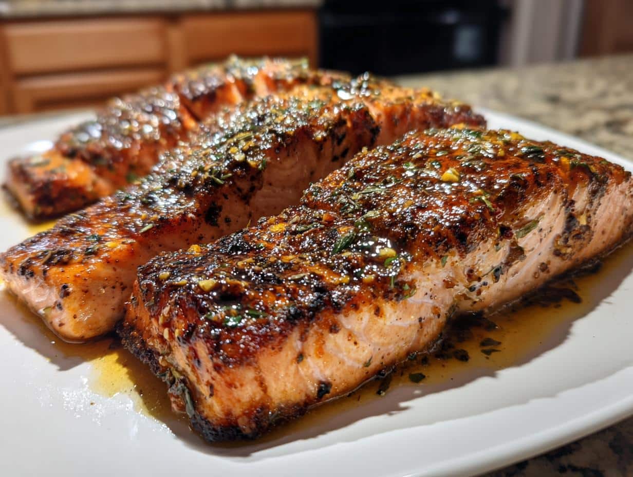 blackened cajun salmon fillets