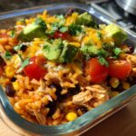chicken burrito bowl meal prep