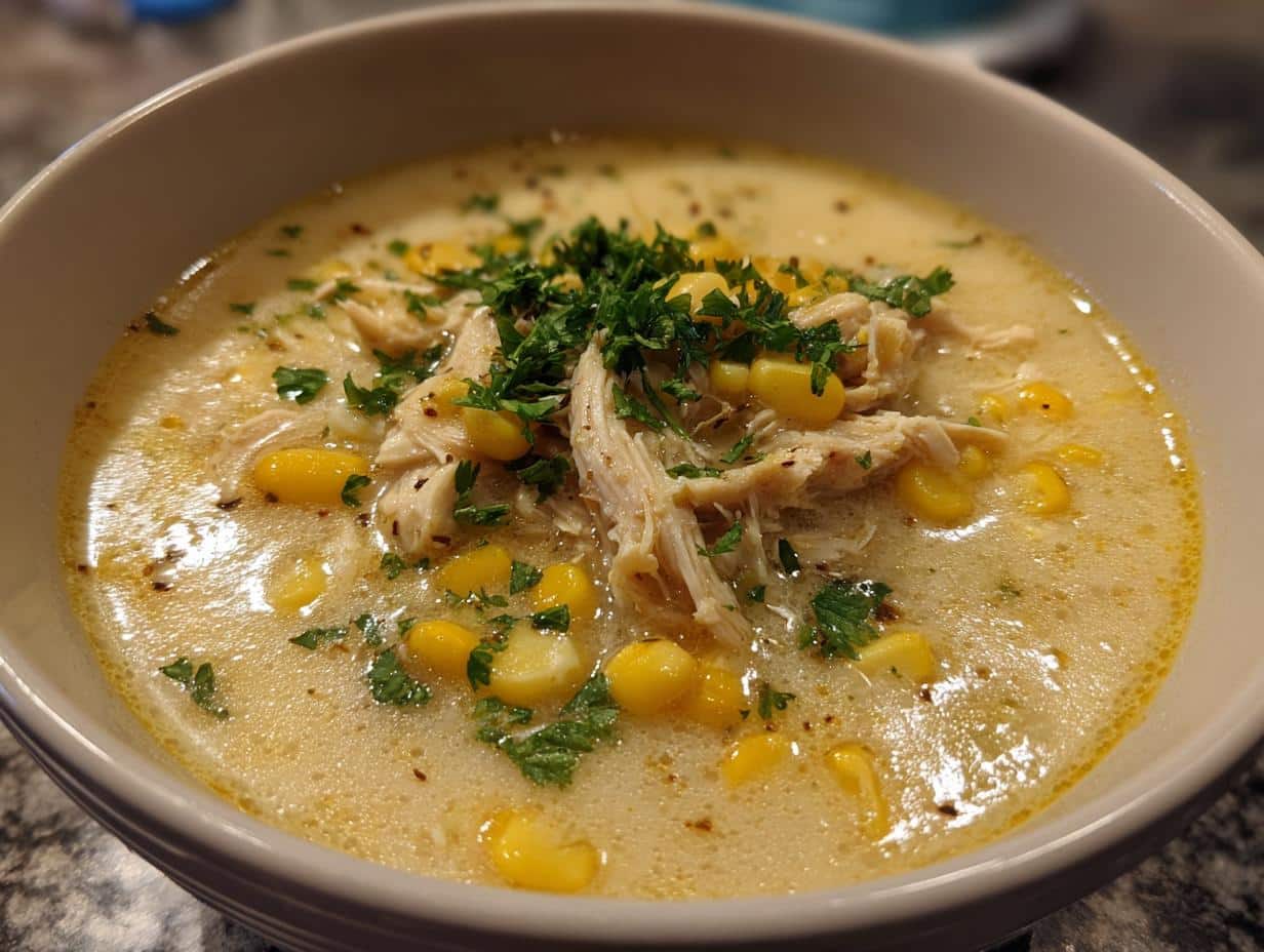 Chicken Corn Chowder Creamy for Cozy Comfort in 45 Minutes 3 chicken corn chowder creamy