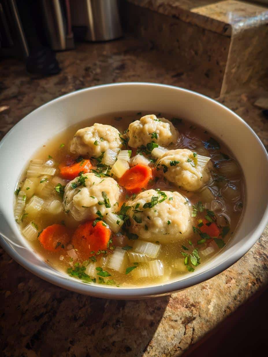 chicken dumpling soup from scratch - detail 1