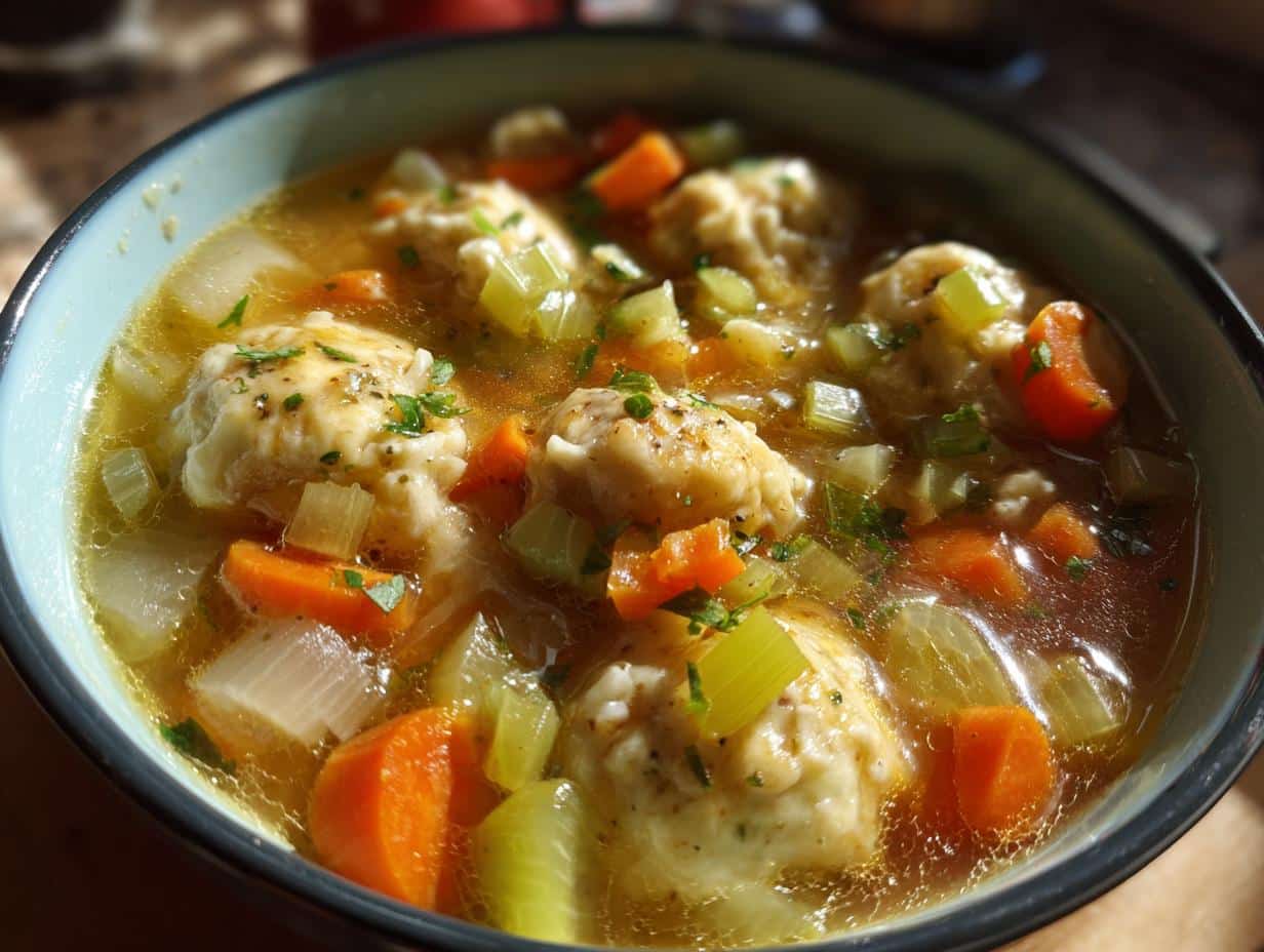 chicken dumpling soup from scratch