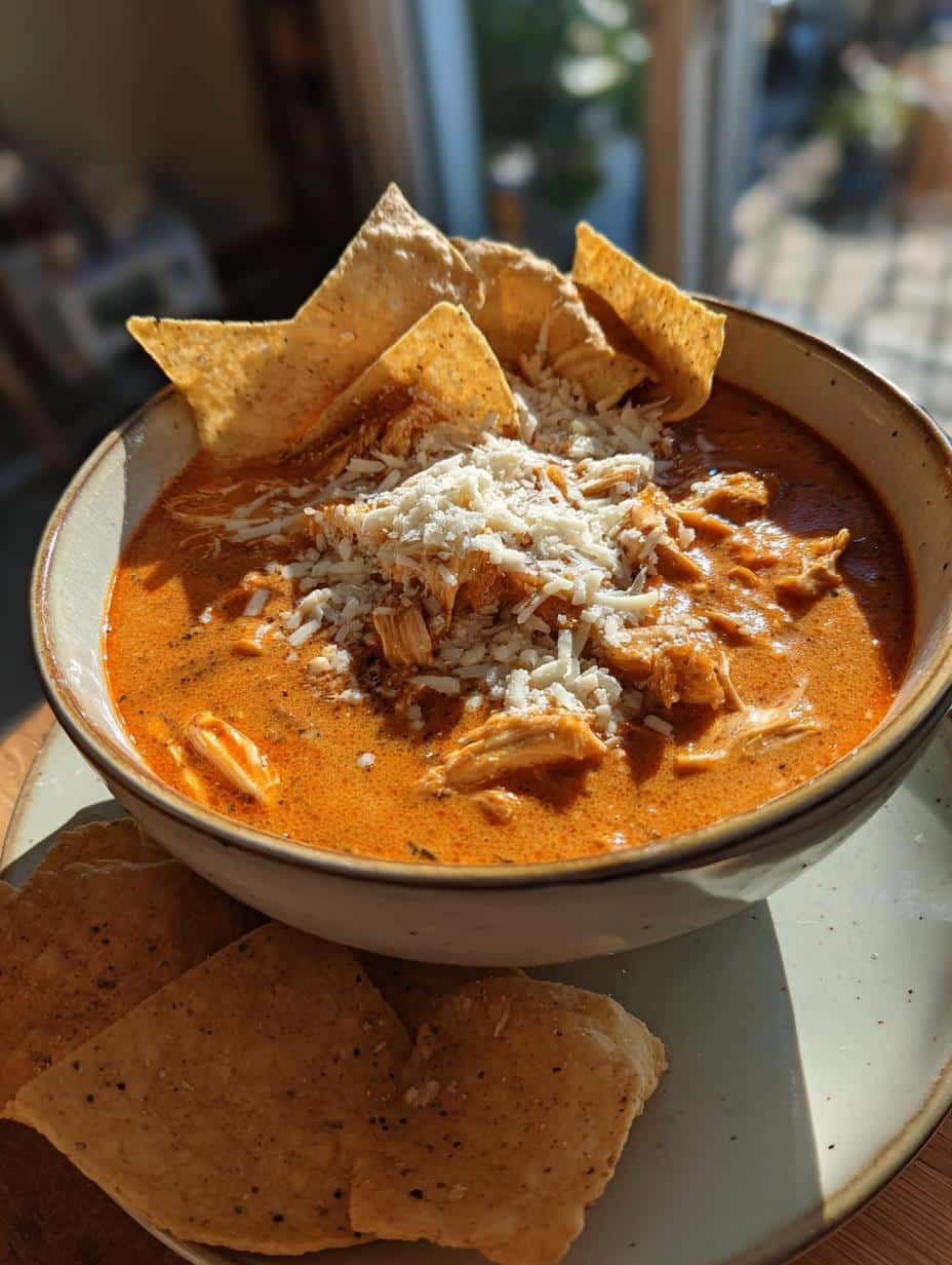 chicken enchilada soup slow cooker - detail 1