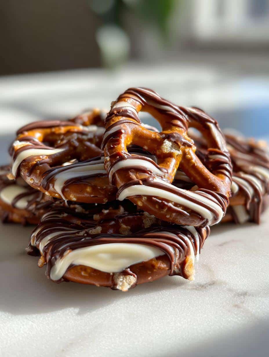 chocolate covered pretzels festive - detail 1