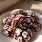 chocolate crinkle cookies festive