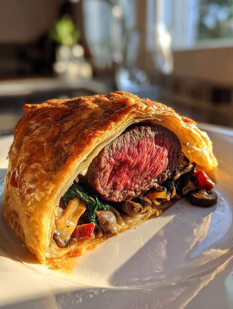 christmas beef wellington - detail 1