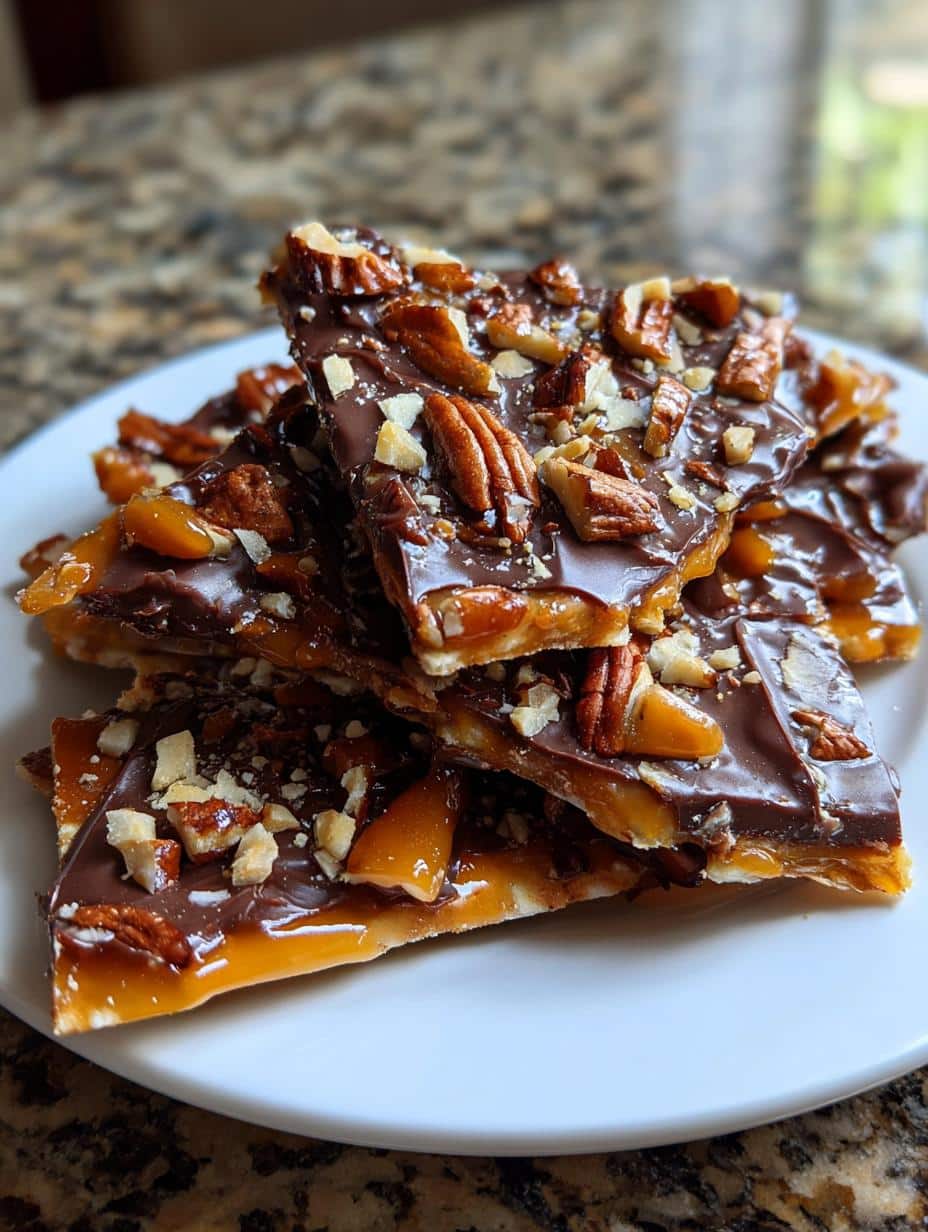 christmas crack saltines toffee - detail 1