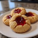 christmas thumbprint cookies jam