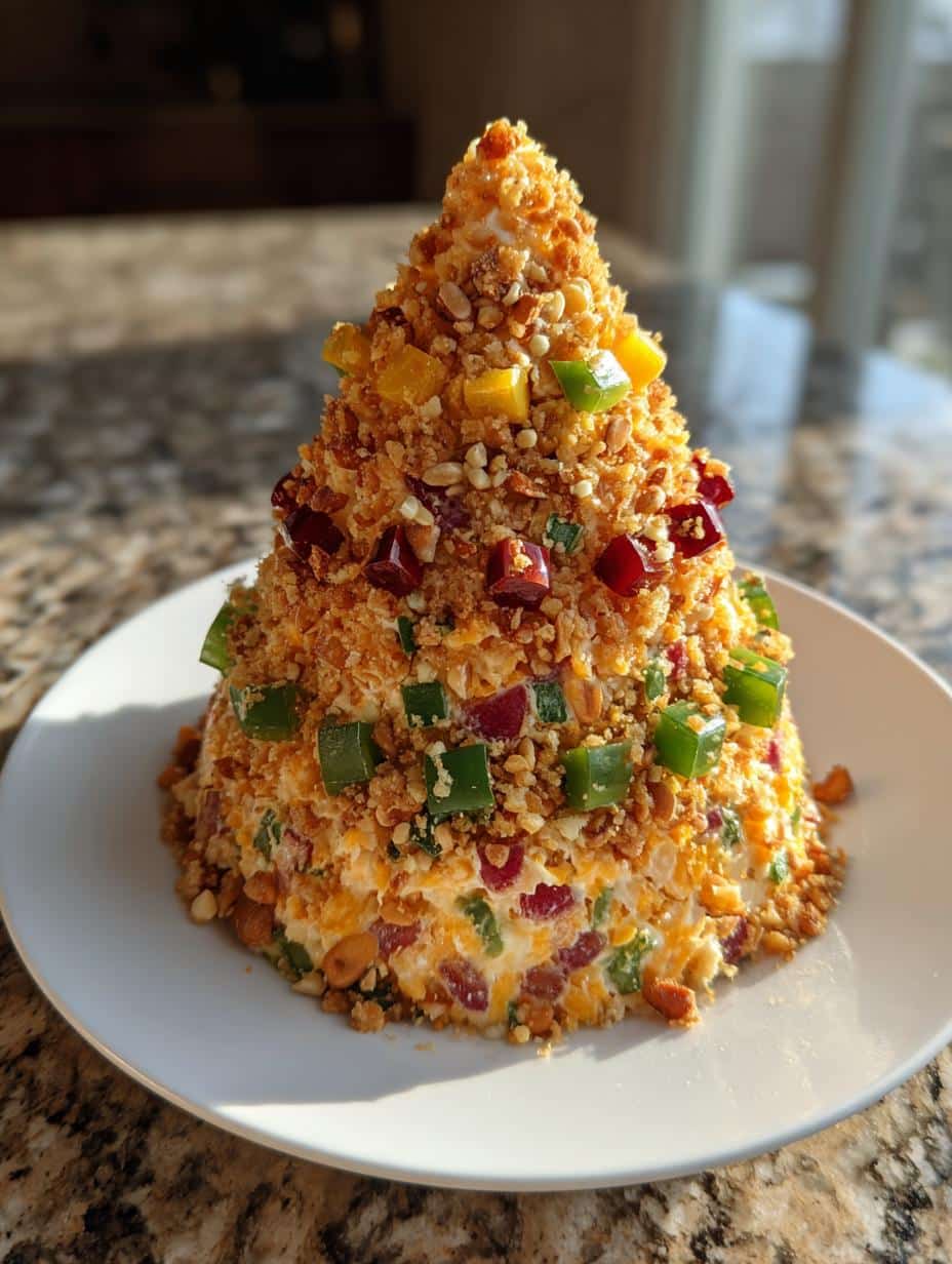Christmas Tree Cheese Ball: 7 Festive Flavor Bombs 4 christmas tree cheese ball - detail 1