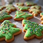 christmas tree cookies decorated