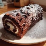 christmas yule log cake