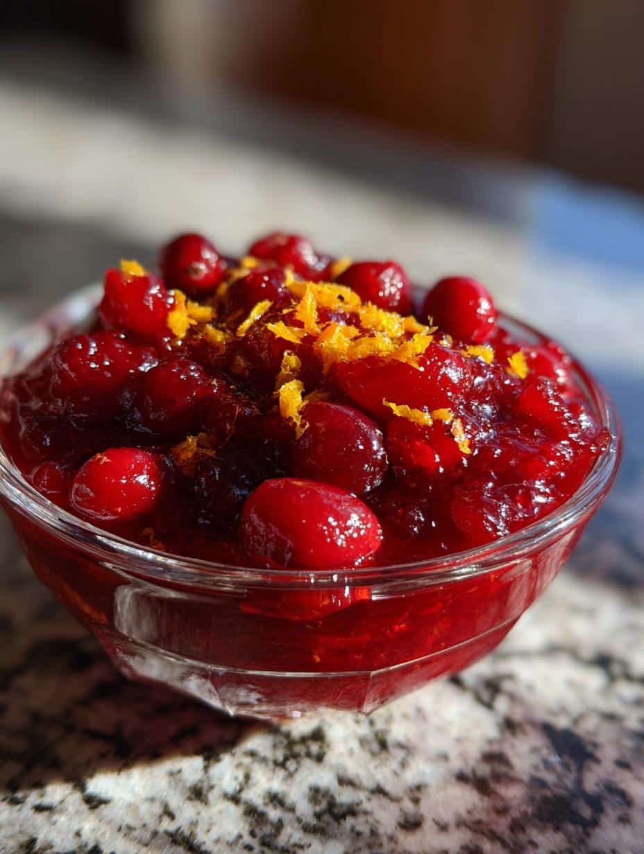 cranberry sauce homemade fresh - detail 1