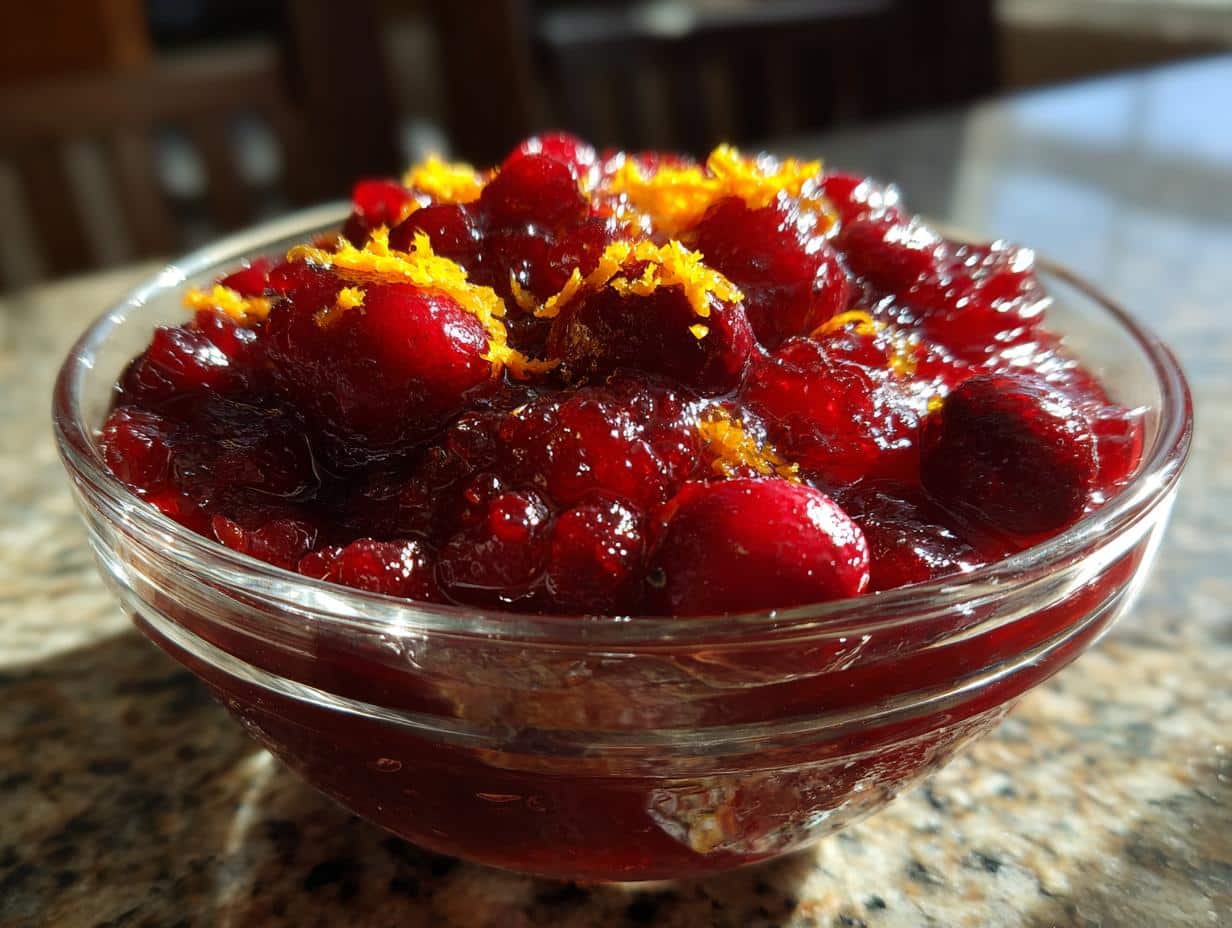 cranberry sauce homemade fresh