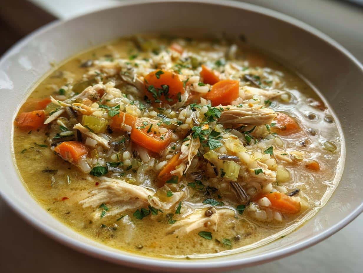 creamy chicken wild rice soup