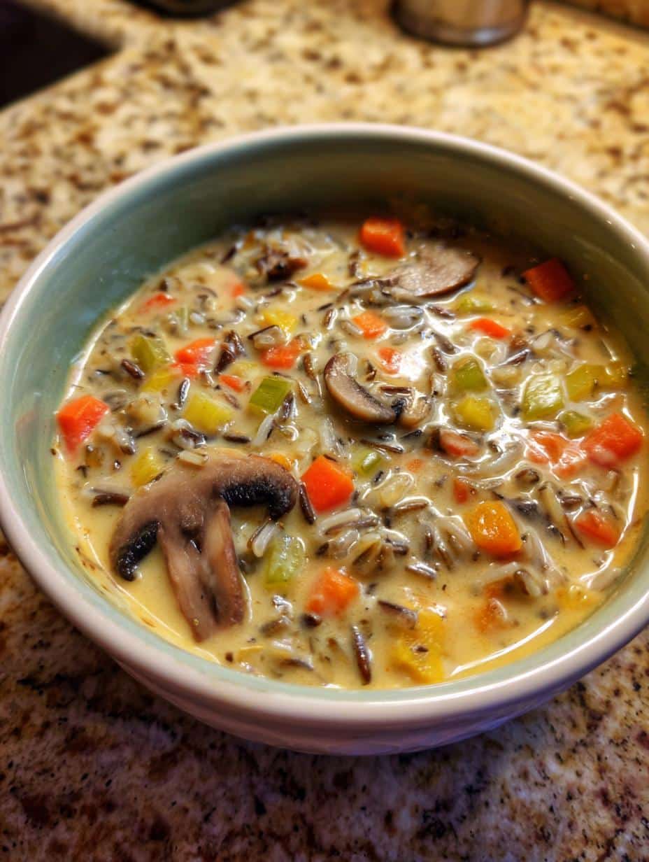 Creamy Mushroom Wild Rice Soup: 5 Reasons to Savor It 6 creamy mushroom wild rice soup - detail 2
