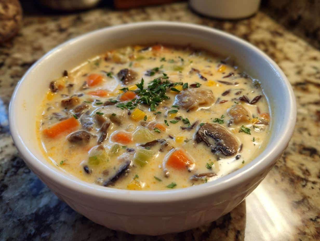 Creamy Mushroom Wild Rice Soup: 5 Reasons to Savor It 4 creamy mushroom wild rice soup
