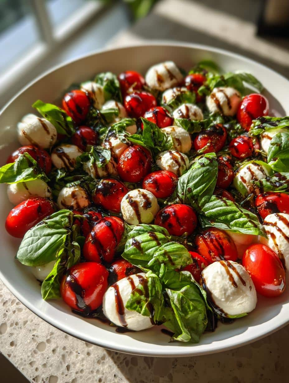 festive caprese skewers wreath - detail 1