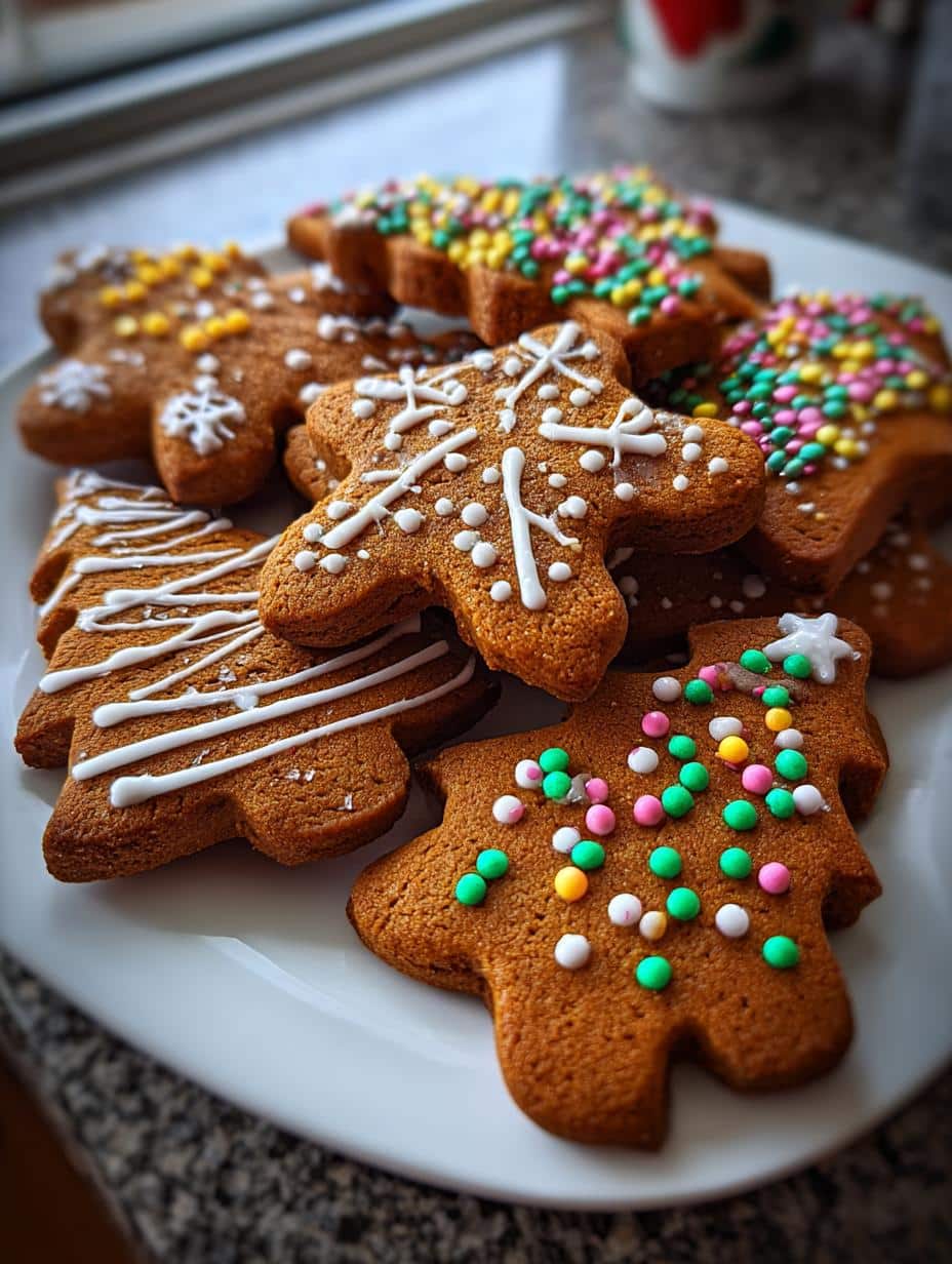 gingerbread cookies decorated - detail 1