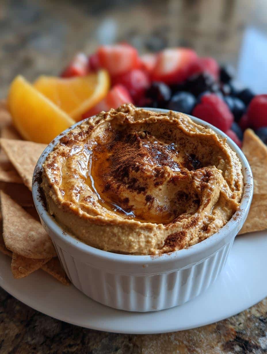 gingerbread hummus dip - detail 1