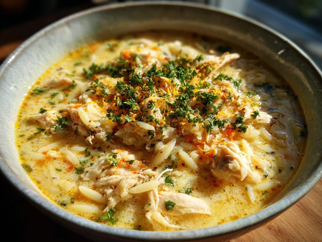 Greek Lemon Chicken Soup Avgolemono: 7 Comforting Benefits 3 greek lemon chicken soup avgolemono