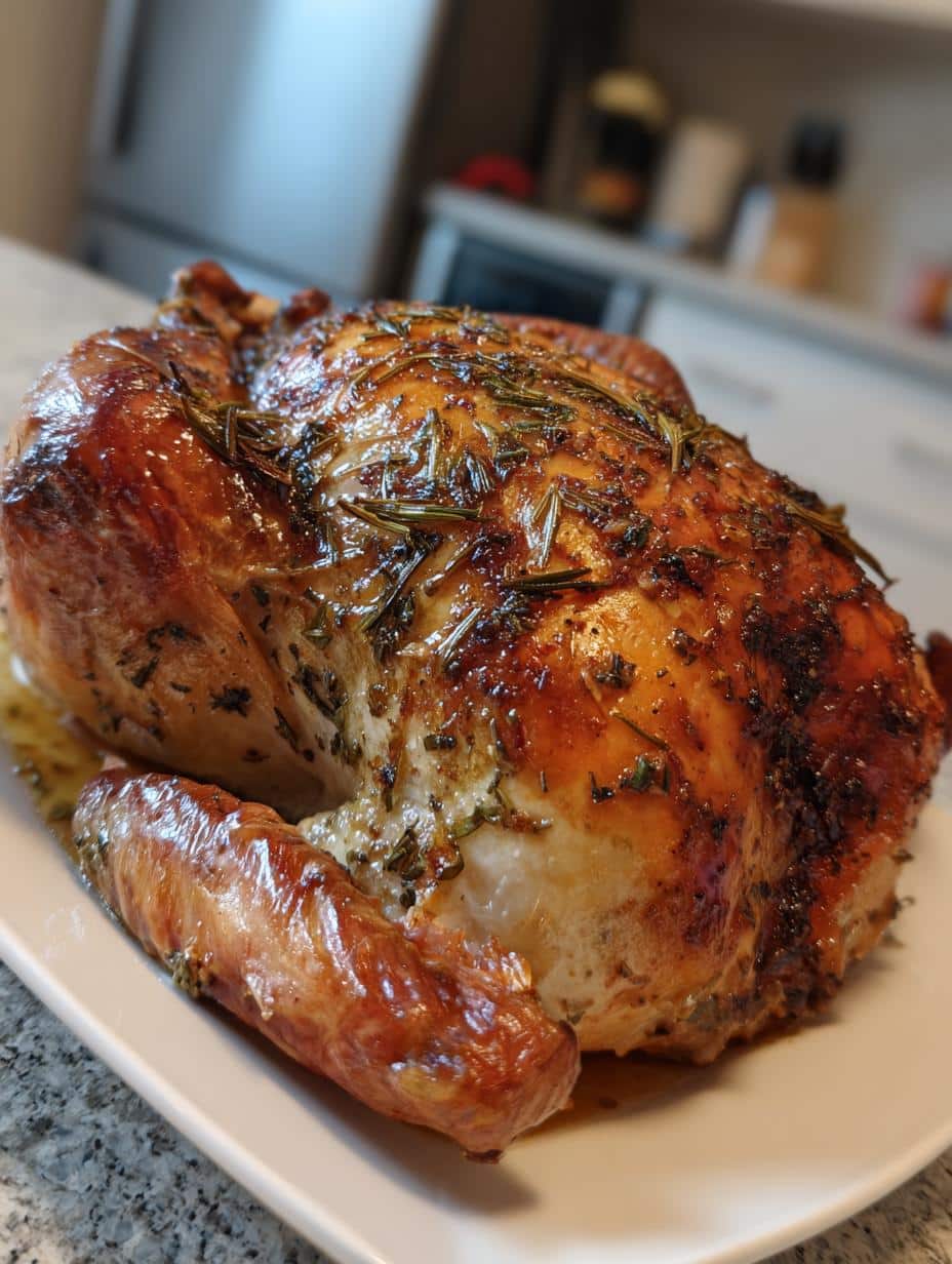 herb butter roasted turkey breast - detail 1