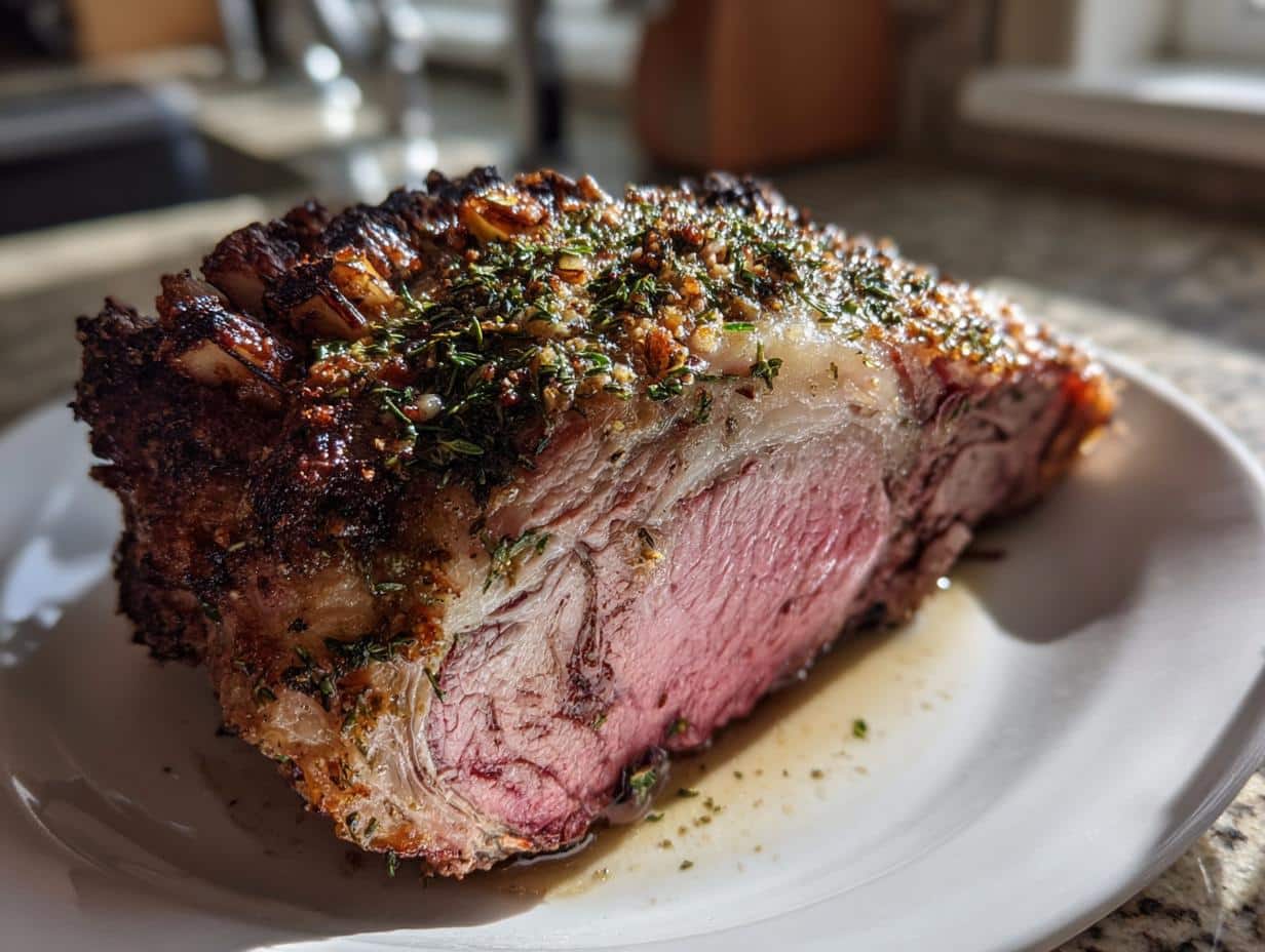 herb crusted prime rib roast