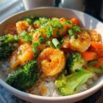 honey garlic shrimp bowls