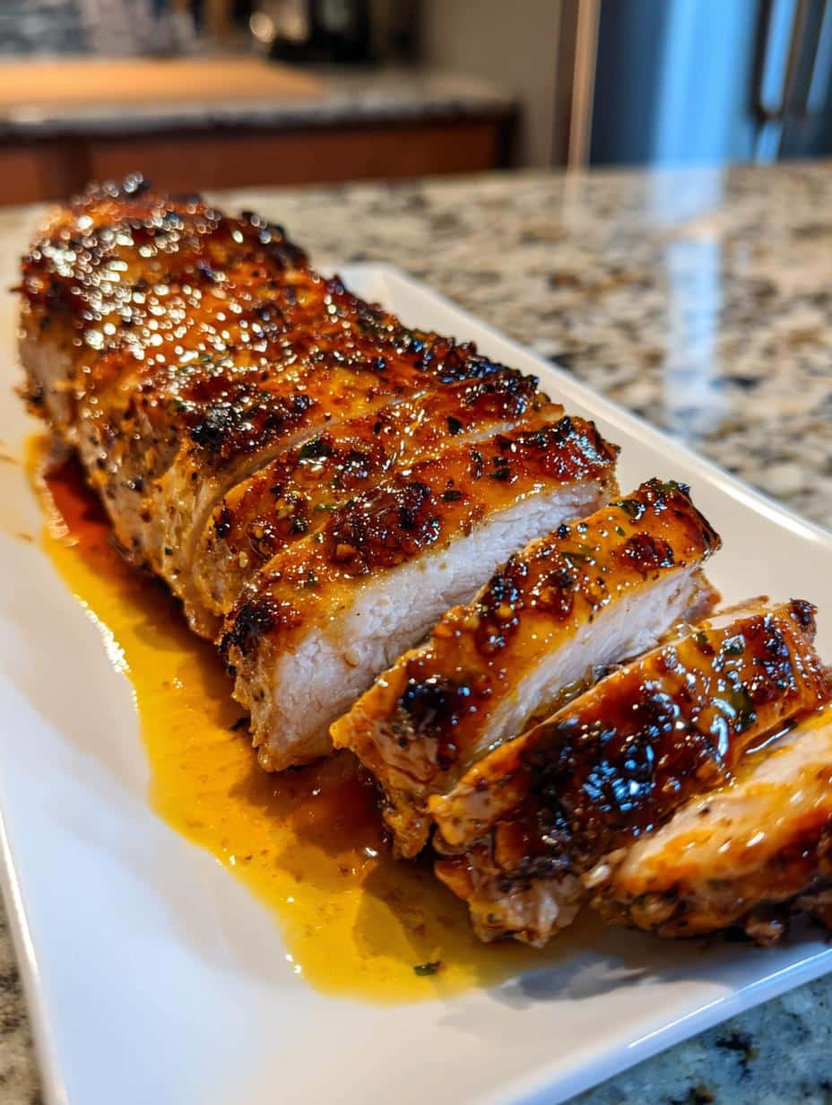 honey garlic turkey tenderloin - detail 1