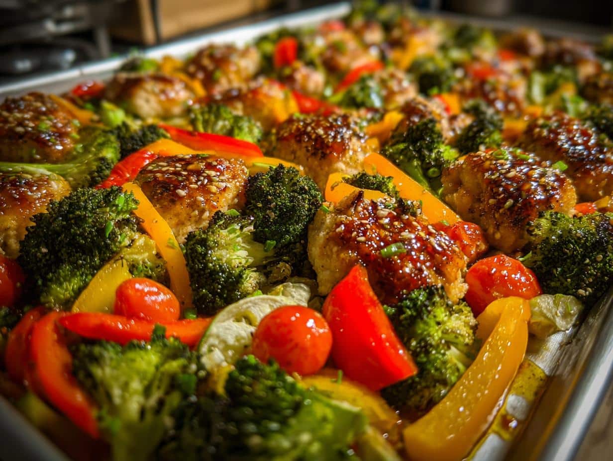 honey lime chicken sheet pan