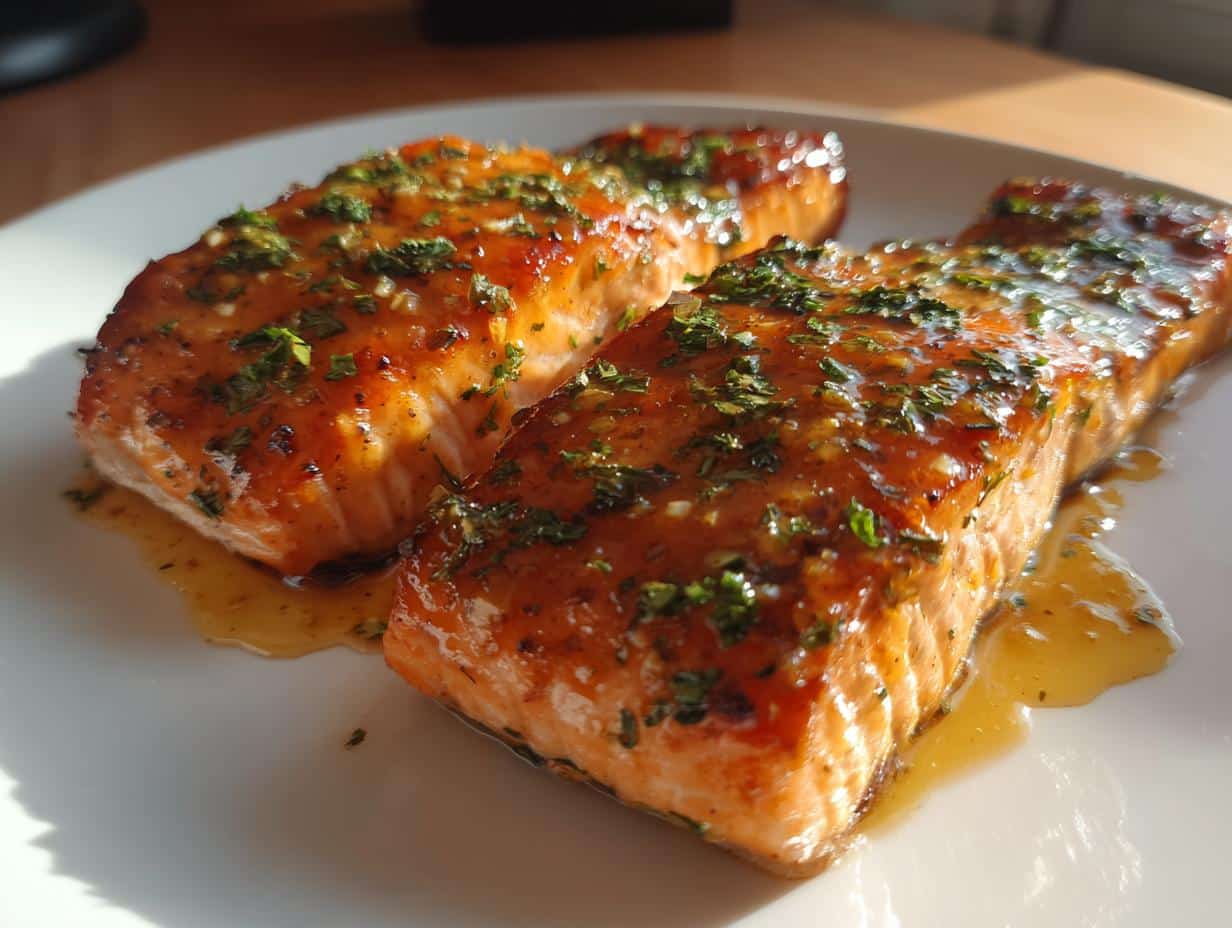 honey mustard baked salmon