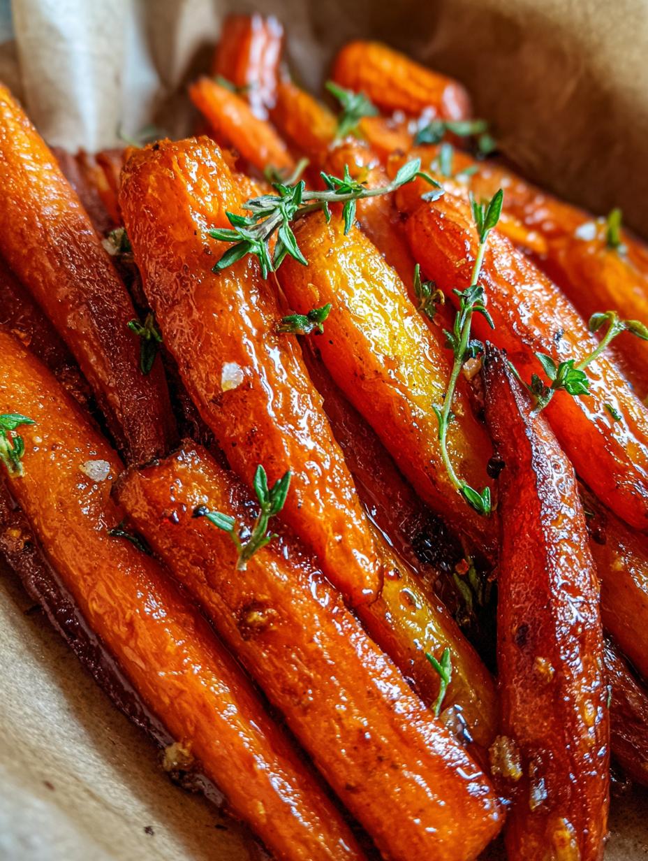 honey roasted carrots christmas - detail 1