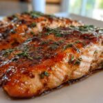maple glazed christmas salmon