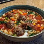 meatball minestrone soup