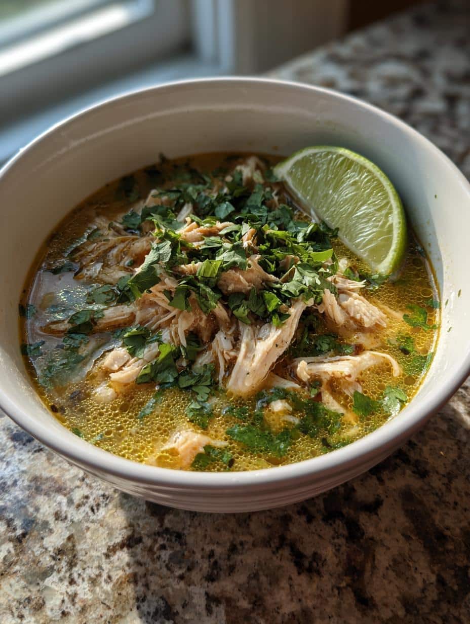 mexican chicken lime soup - detail 1