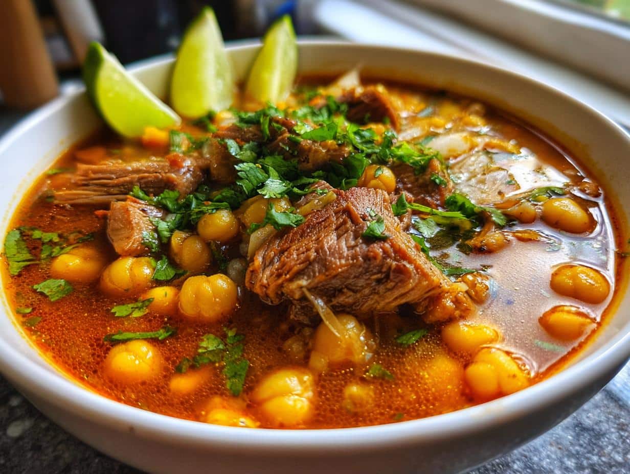 mexican pozole soup hominy