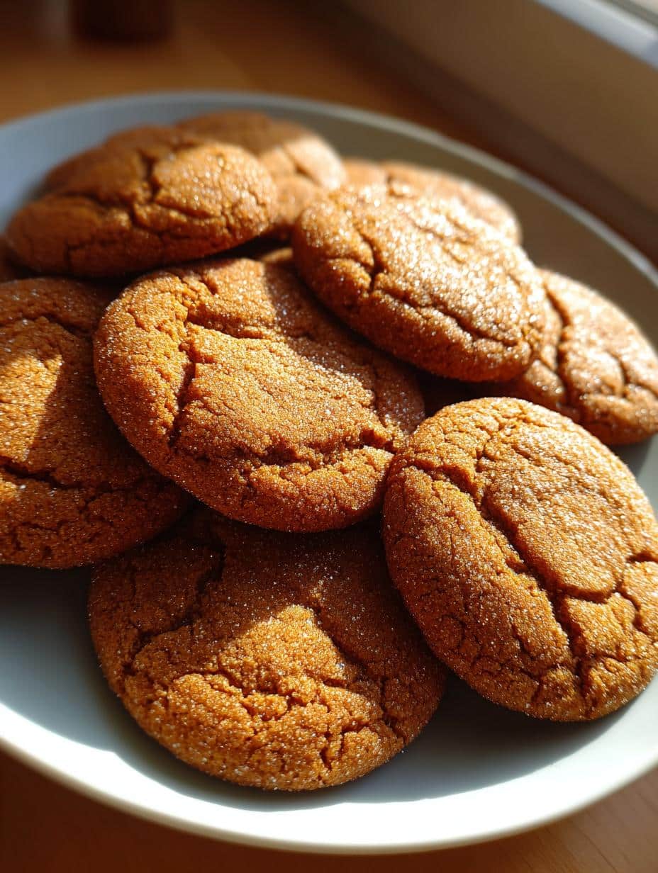 molasses cookies soft chewy - detail 1
