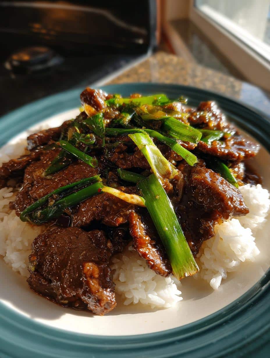 mongolian beef recipe takeout - detail 1