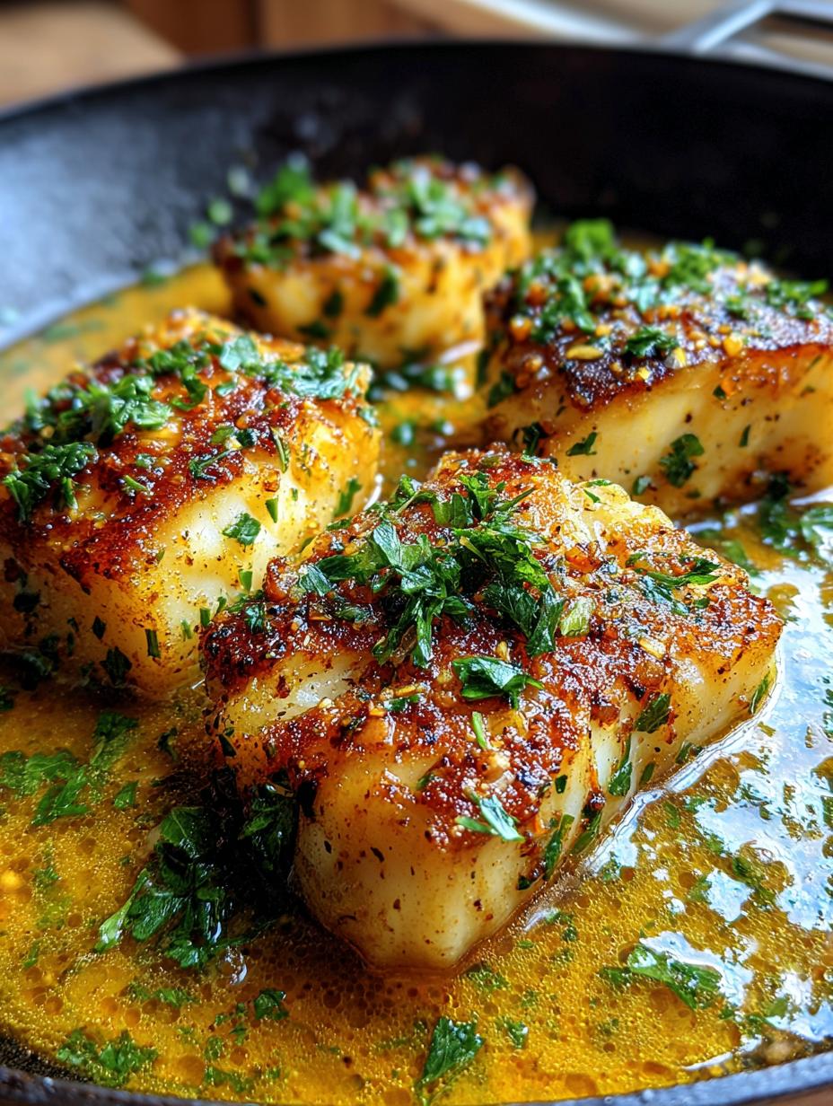 pan seared cod lemon butter - detail 1