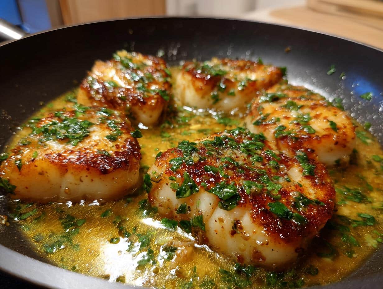 pan seared cod lemon butter