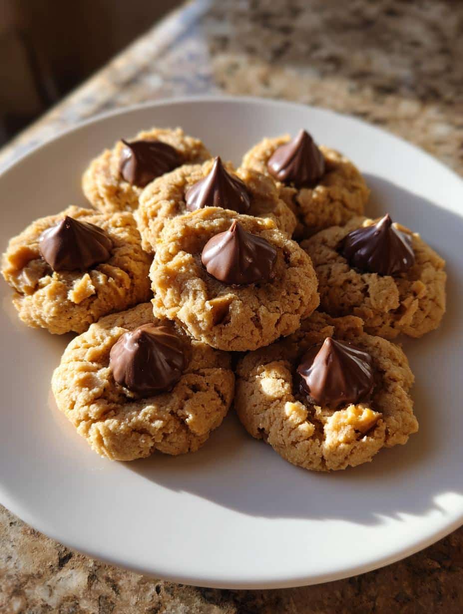 peanut butter kiss cookies - detail 1