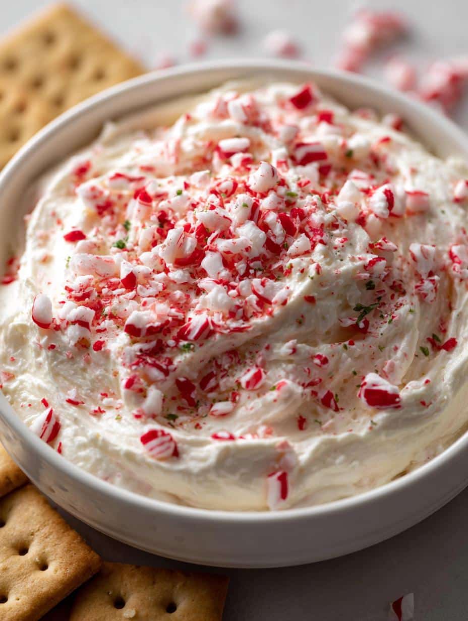peppermint cheesecake dip - detail 1