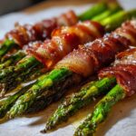 prosciutto wrapped asparagus christmas (using beef prosciutto alternative)