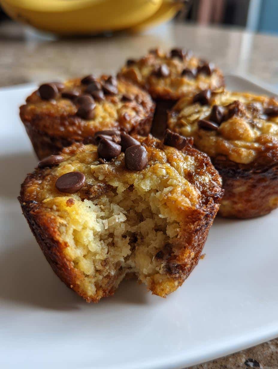 protein banana oatmeal baked cups - detail 1