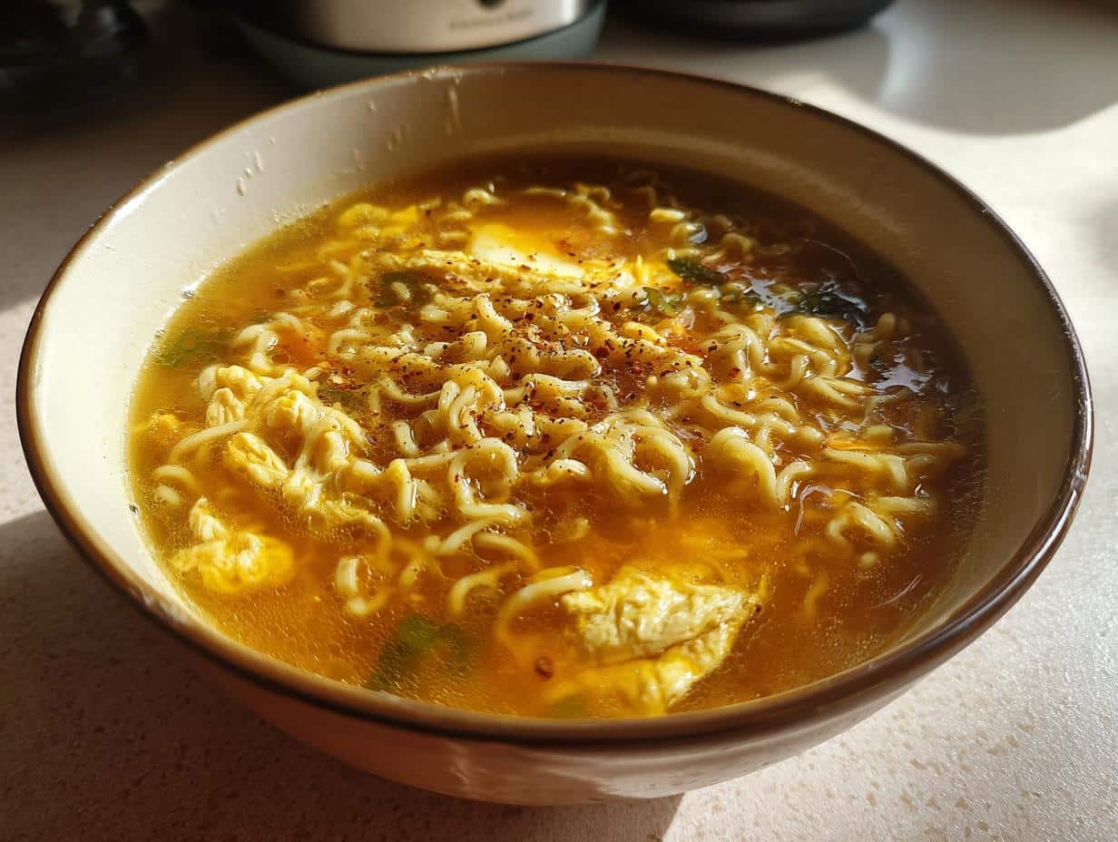 ramen egg drop soup